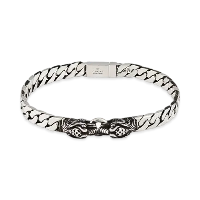 GUCCI Tiger Head Bracelet Aged Finish "Silver"