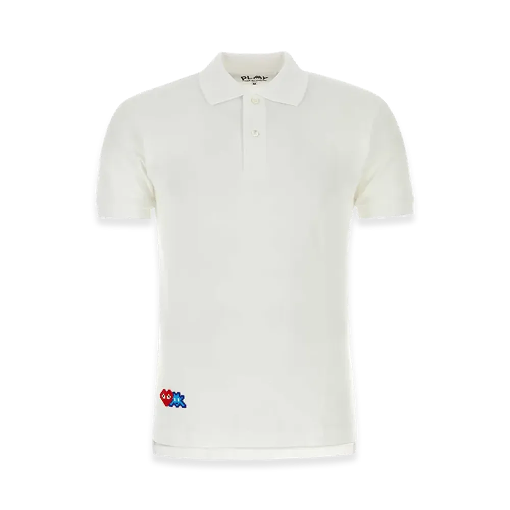 PLAY COMME des GARCONS Piquet Polo Shirt "White"