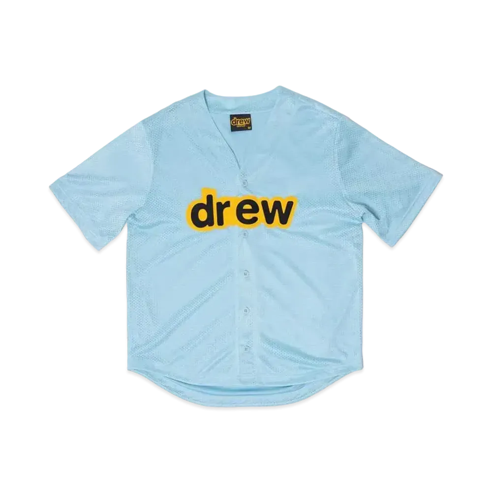drew house mesh secret baseball jersey "Sea Blue"