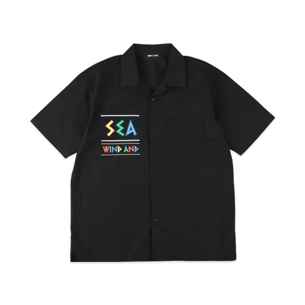 WIND AND SEA Zulu-Tongue S/S Open Collar Shirt "Black"