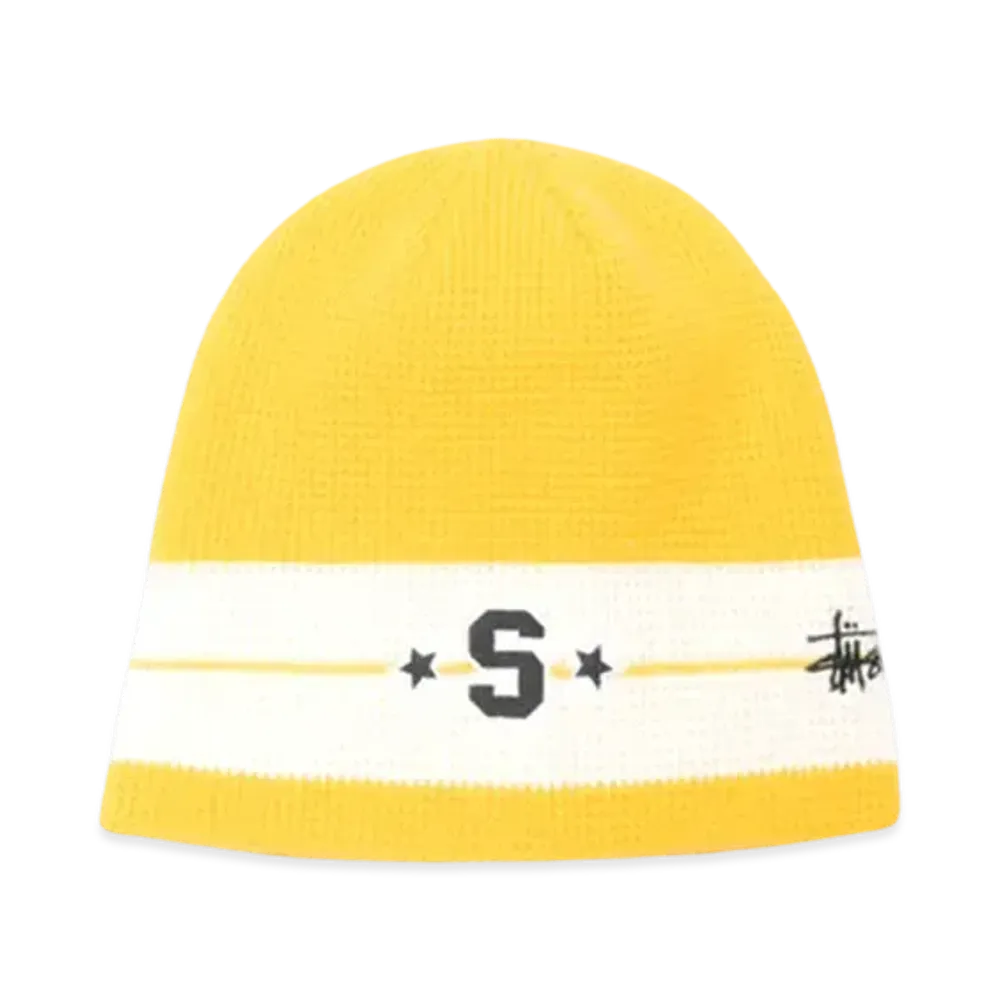 Stussy Skullcap Varsity Star Stripe "Gold"