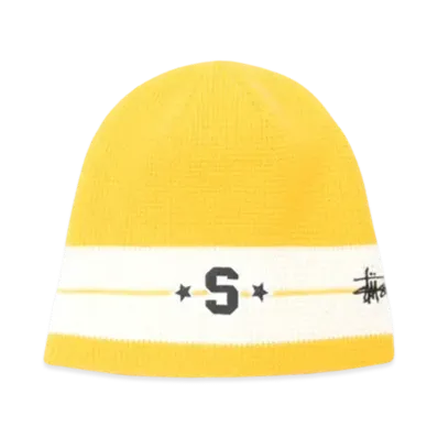 Stussy Skullcap Varsity Star Stripe "Gold"