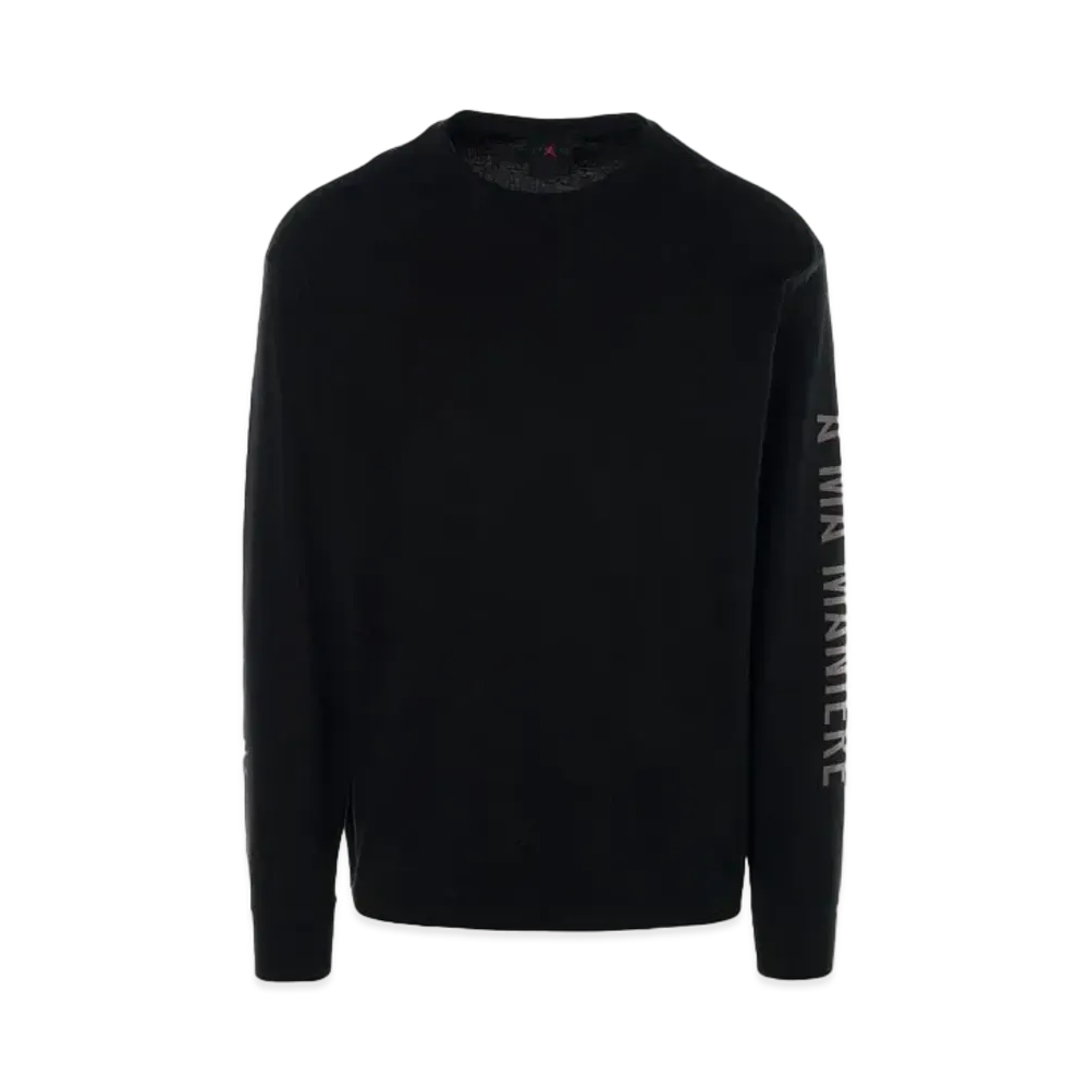 A Ma Maniere x Jordan 365 Essentials Long Sleeve Tee "Black"