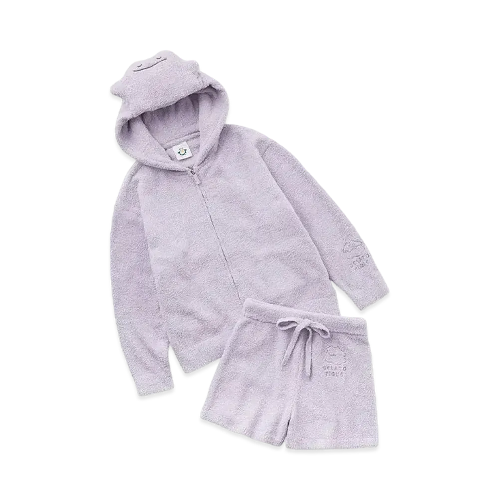 GELATO PIQUE x Pokemon Sleep Babymoko Metamon Parker & Short Pants Set "Purple"