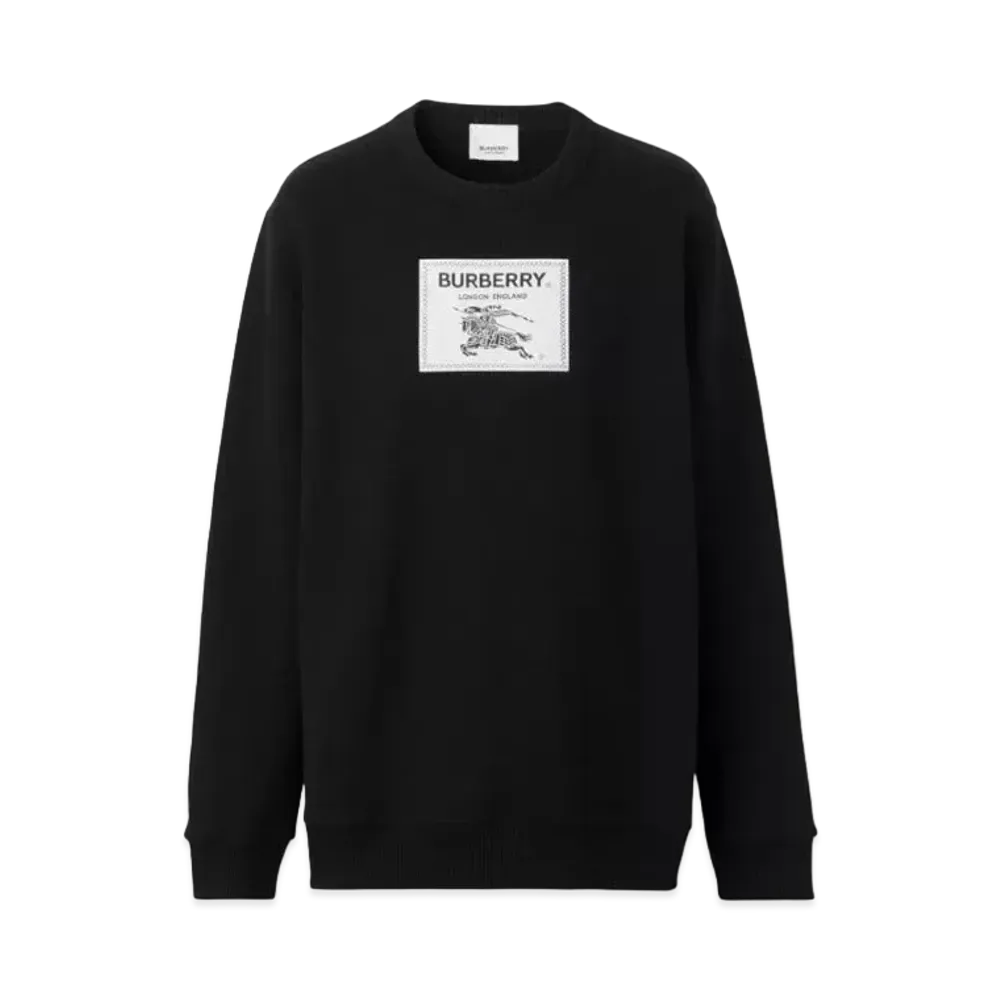 Burberry Men's Prorsum Label Cotton Sweatshirt "Black"