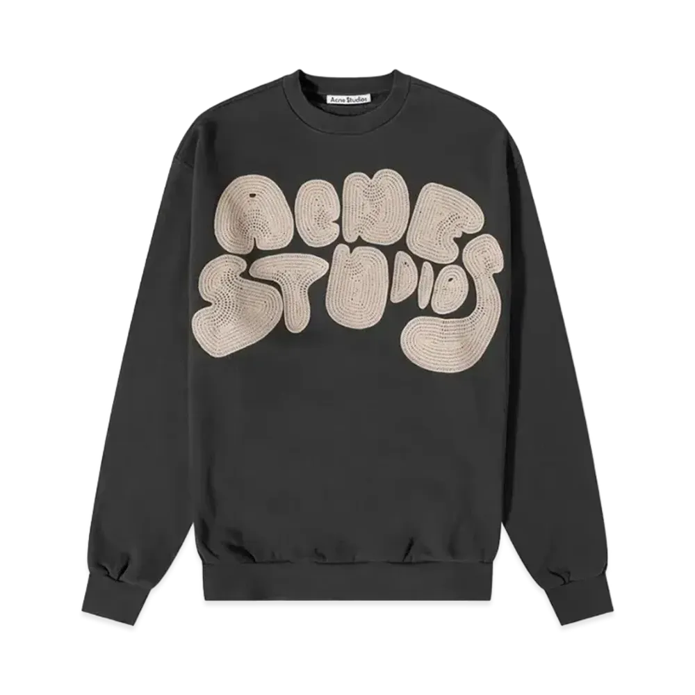 Acne Studios Bubble Logo Sweatshirt "Anthracite Grey"