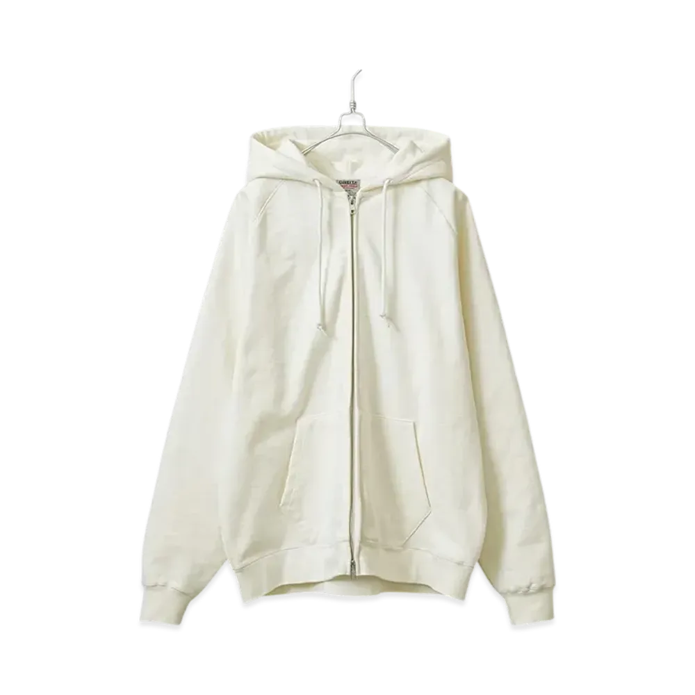 ONEITA Power Sweat Zip Up Hoodie "Off White"