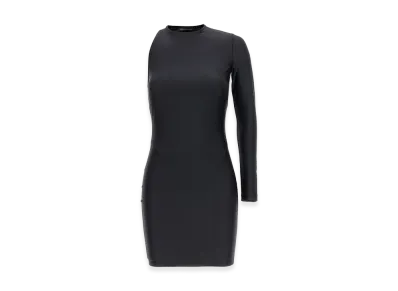 BALENCIAGA Women's Cut-Out One Shoulder Dress "Black"