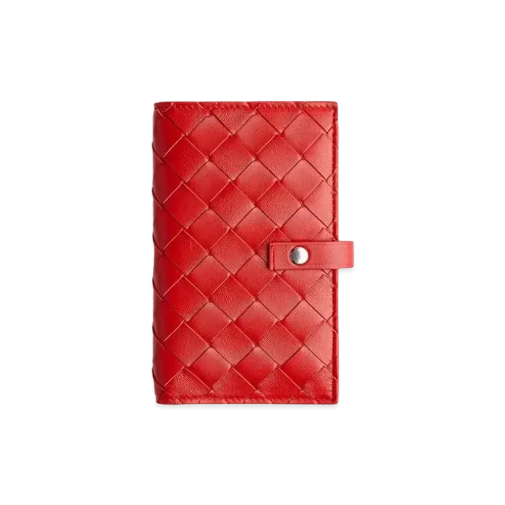 Bottega Veneta Bifold Zipped Wallet "Chili"