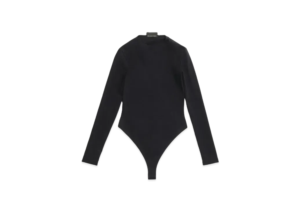 BALENCIAGA Women's Outside Loop Slim Fit Top "Black"