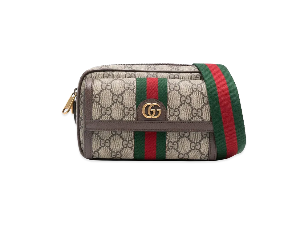 GUCCI Women's GG Supreme Ad Leather Mini Ophidia Crossbody Bag "Printed"