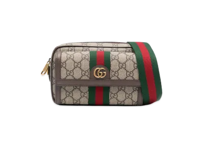 GUCCI Women's GG Supreme Ad Leather Mini Ophidia Crossbody Bag "Printed"