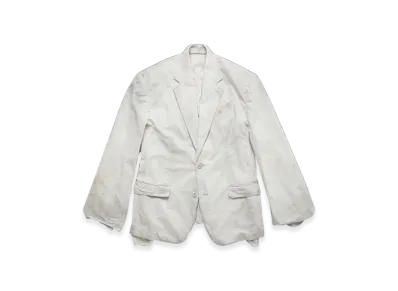 BALENCIAGA Women's Minimal Cargo Tailored Jacket "Light Grey"