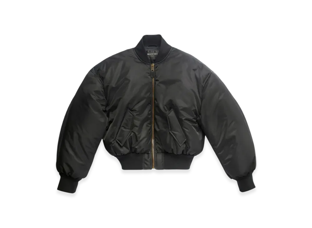 BALENCIAGA Nylon Bomber 23SS "Black"