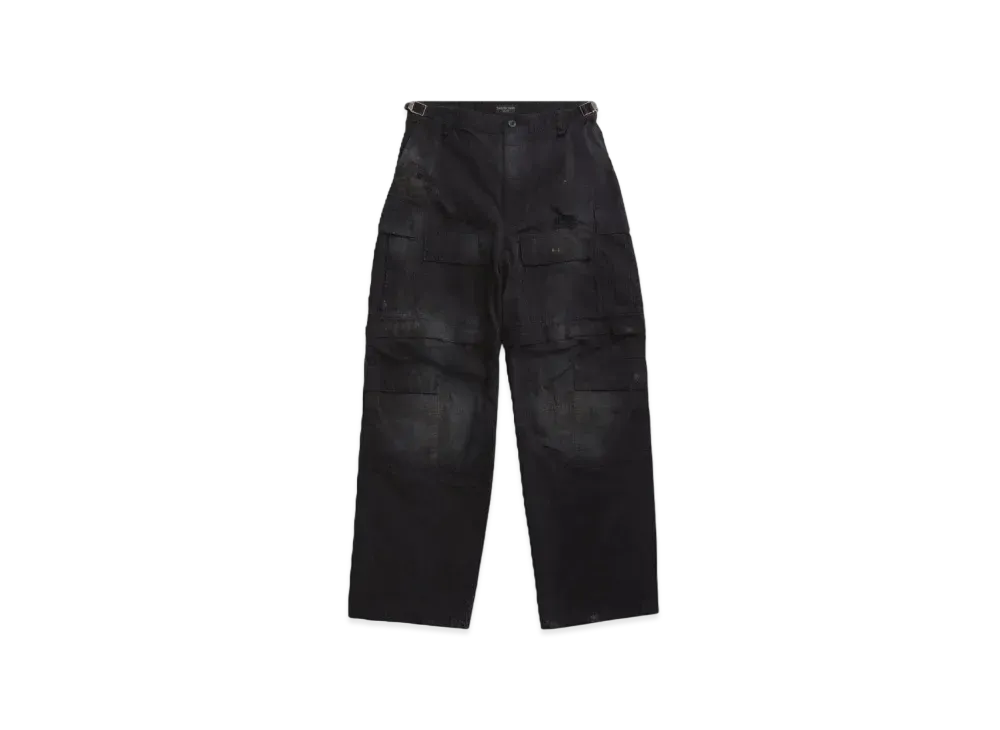 BALENCIAGA Men's Large Cargo Pants "Black"