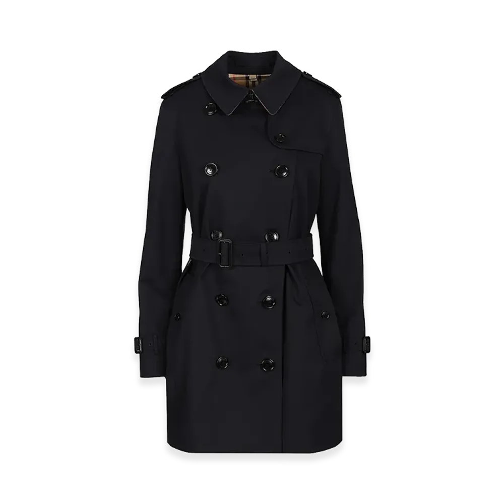 Burberry Women's Heritage Kensington Trench Coat "Blue"