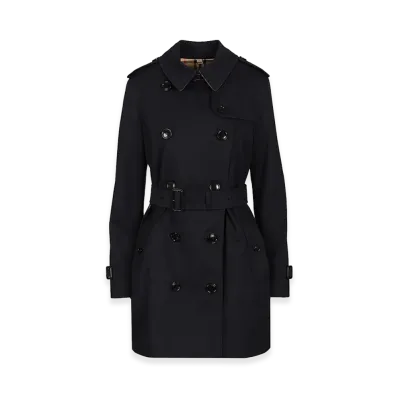 Burberry Women's Heritage Kensington Trench Coat "Blue"