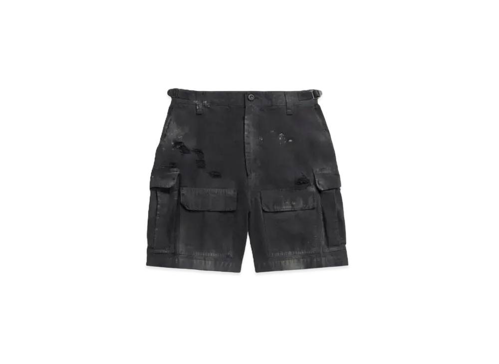 BALENCIAGA Men's Large Cargo Shorts "Black"