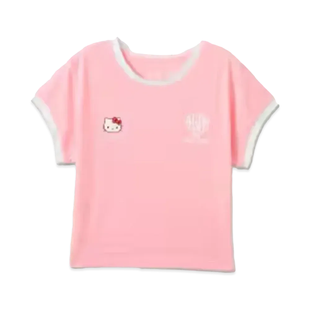 atmos pink x HELLO KITTY Ringer T-shirt "Pink"