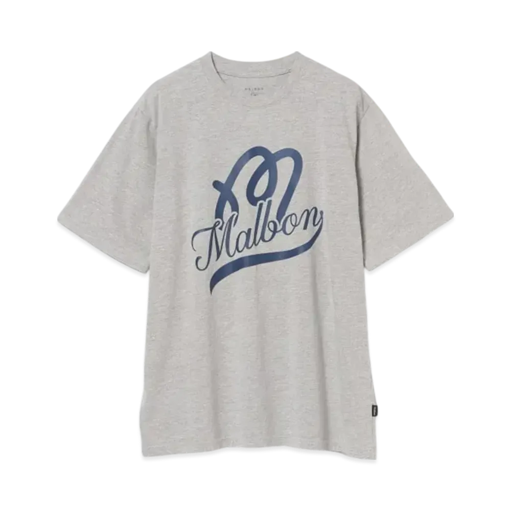 BEAMS x MALBON GOLF Exclusive Printed T-Shirt "Gray"
