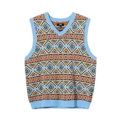 Stussy GIZA SWEATER VEST "Blue"