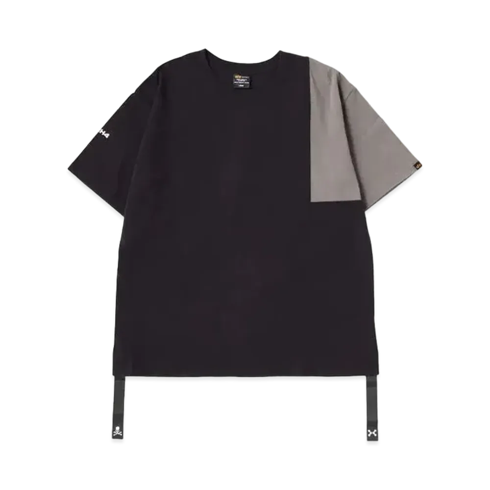 mastermind JAPAN x C2H4 Made By Alpha Industries Tee "Black Gray"