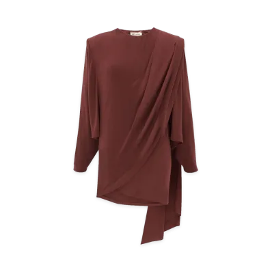 Saint Laurent Women's Dresses "Bordeaux"