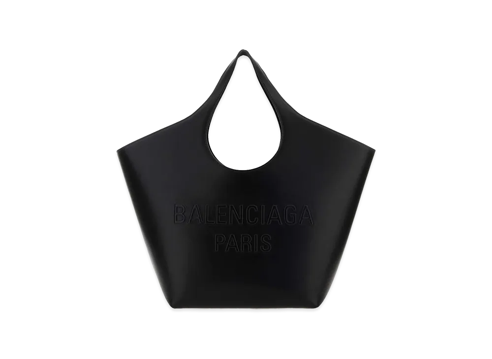 BALENCIAGA Women's Leather Medium Mary-Kate Shopping Bag "Black"