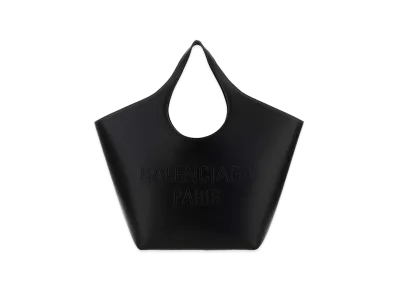 BALENCIAGA Women's Leather Medium Mary-Kate Shopping Bag "Black"