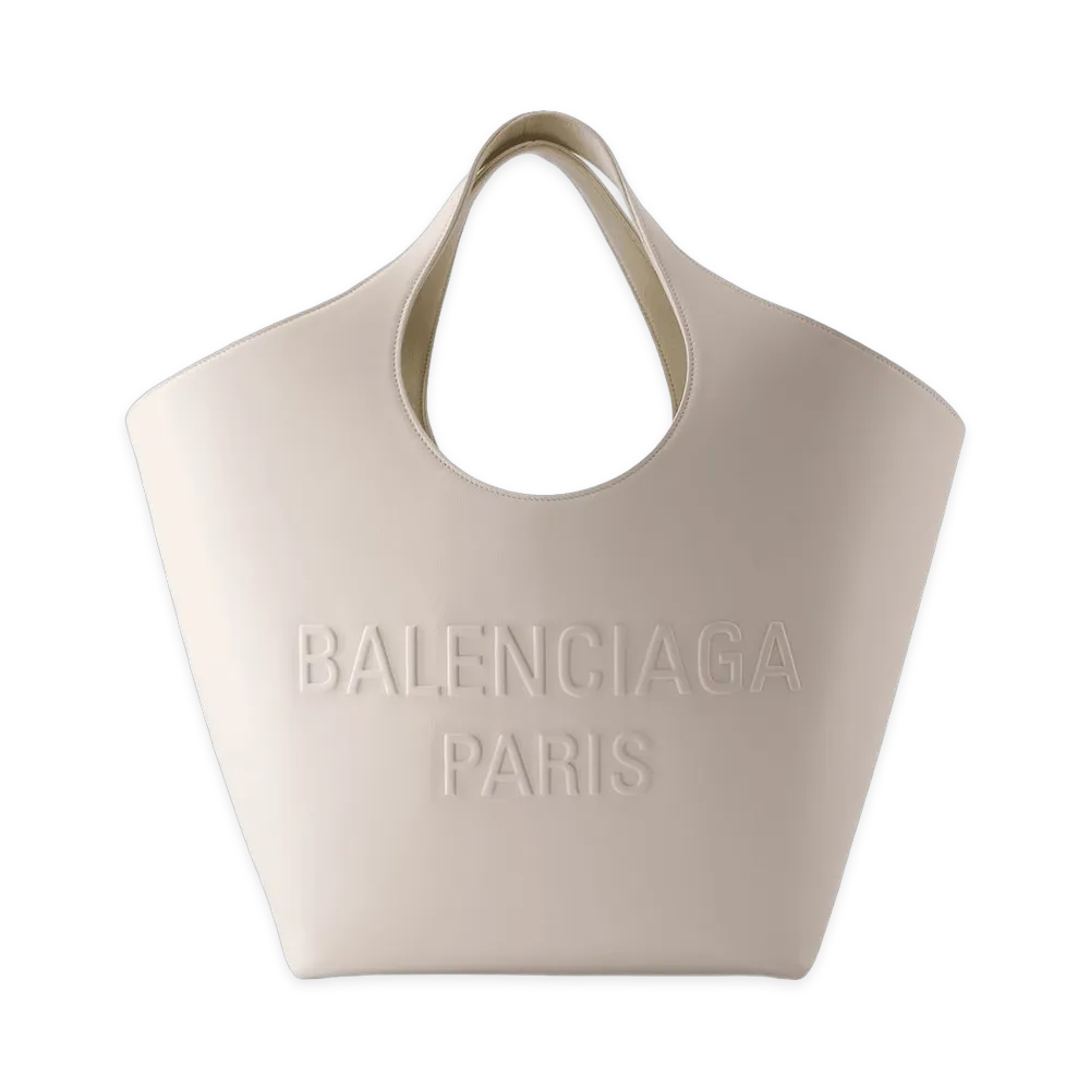 BALENCIAGA Women's Mary Kate Tote Leather Nacre "White"