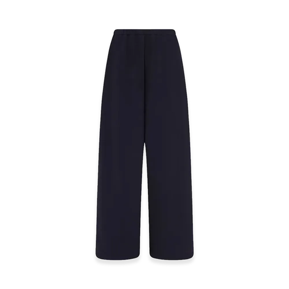The Row Women's Ukira Cotton and Cashmere Pants "Dark Navy"
