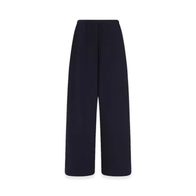 The Row Women's Ukira Cotton and Cashmere Pants "Dark Navy"