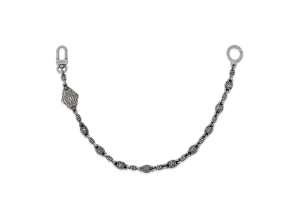 Louis Vuitton Western Chain Belt and Bag Charm "Silver"
