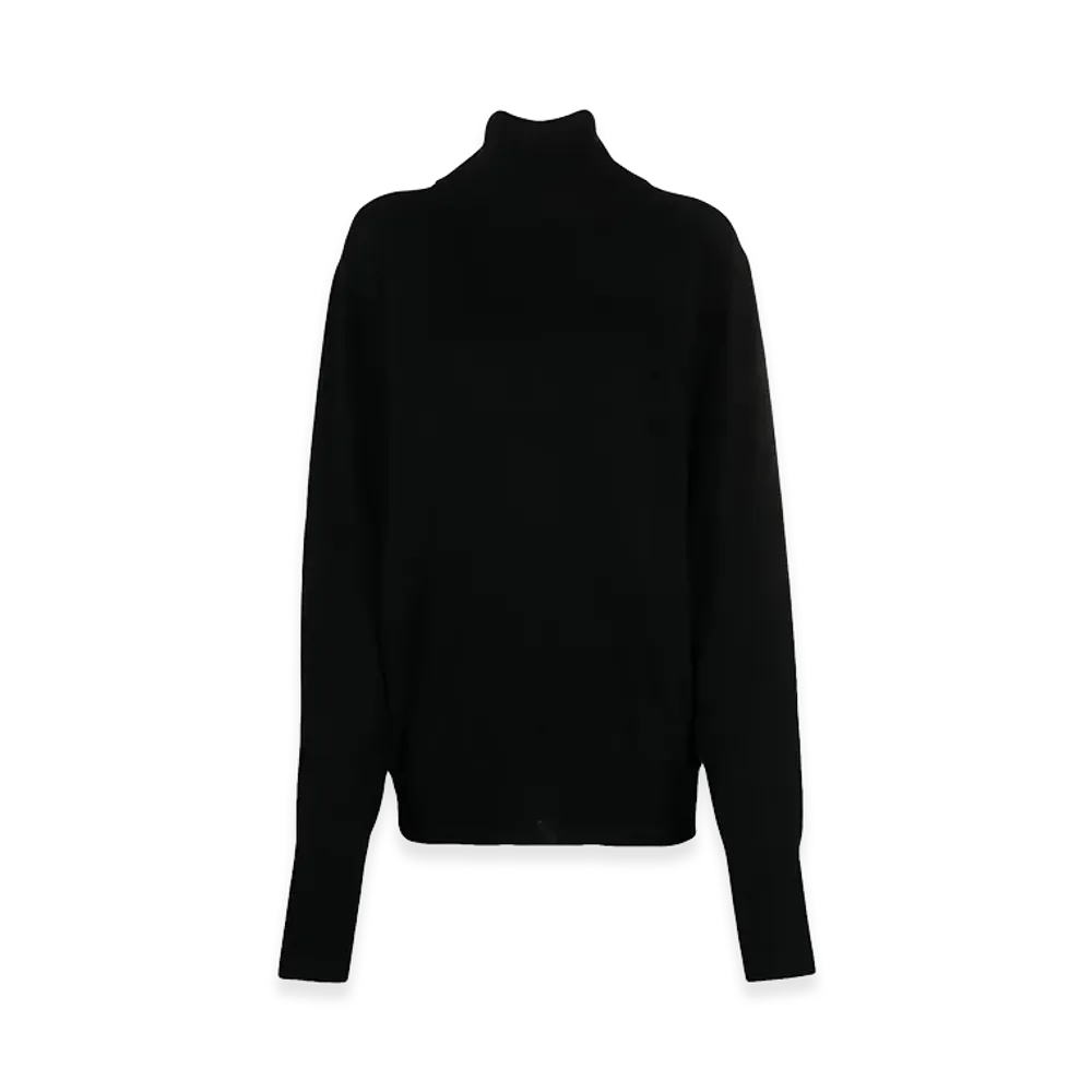 Jil Sander Women's High Neck Collar "Black"