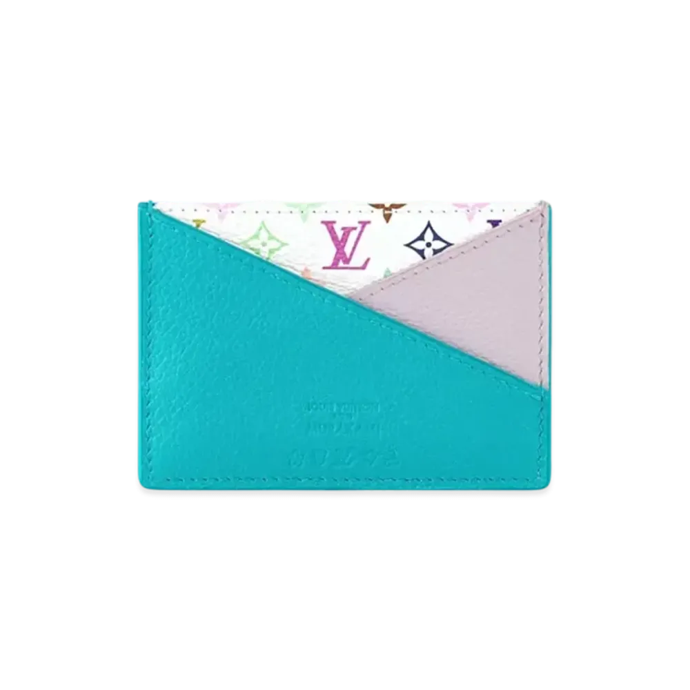 Louis Vuitton x Takashi Murakami Criss-Cross Card Holder Monogram "Multicolor/Kabira Blue"