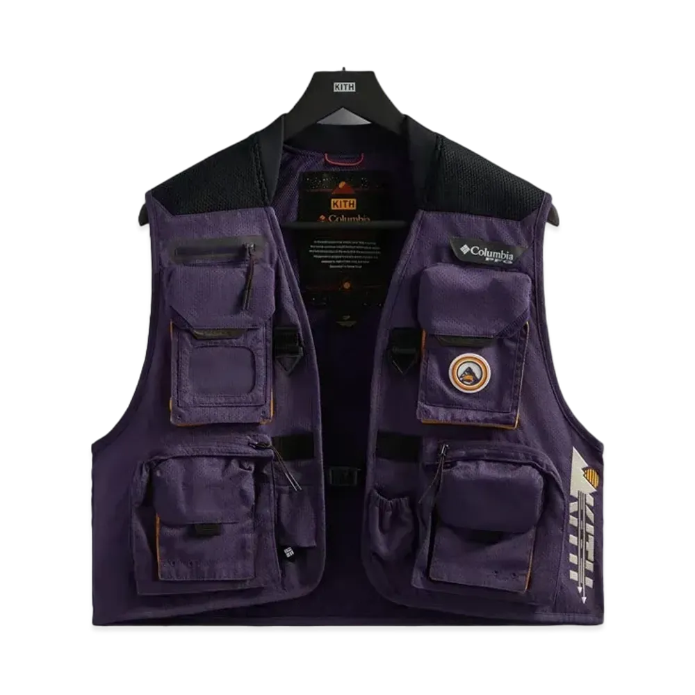 Kith x Columbia Henrys Fork V Vest "Cyber Purple"