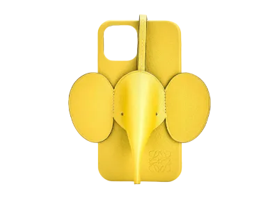 LOEWE Elephant Phone Cover In Calfskin For Iphone 12 Pro "Yellow"