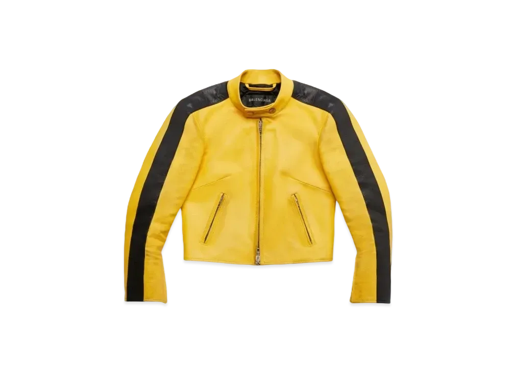 BALENCIAGA Women's Shrunk Racer Jackets "Yellow"