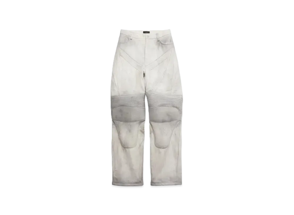 BALENCIAGA Men's Biker Baggy Pants "White"