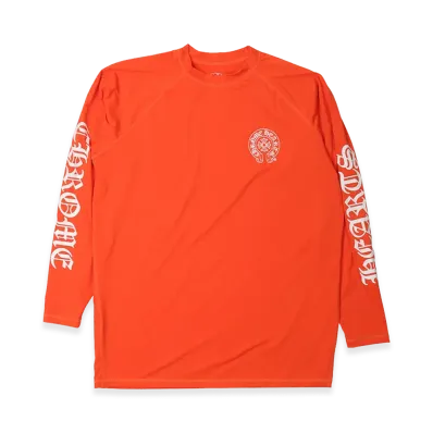 Chrome Hearts Horseshoe Logo Rash Guard "Orange"