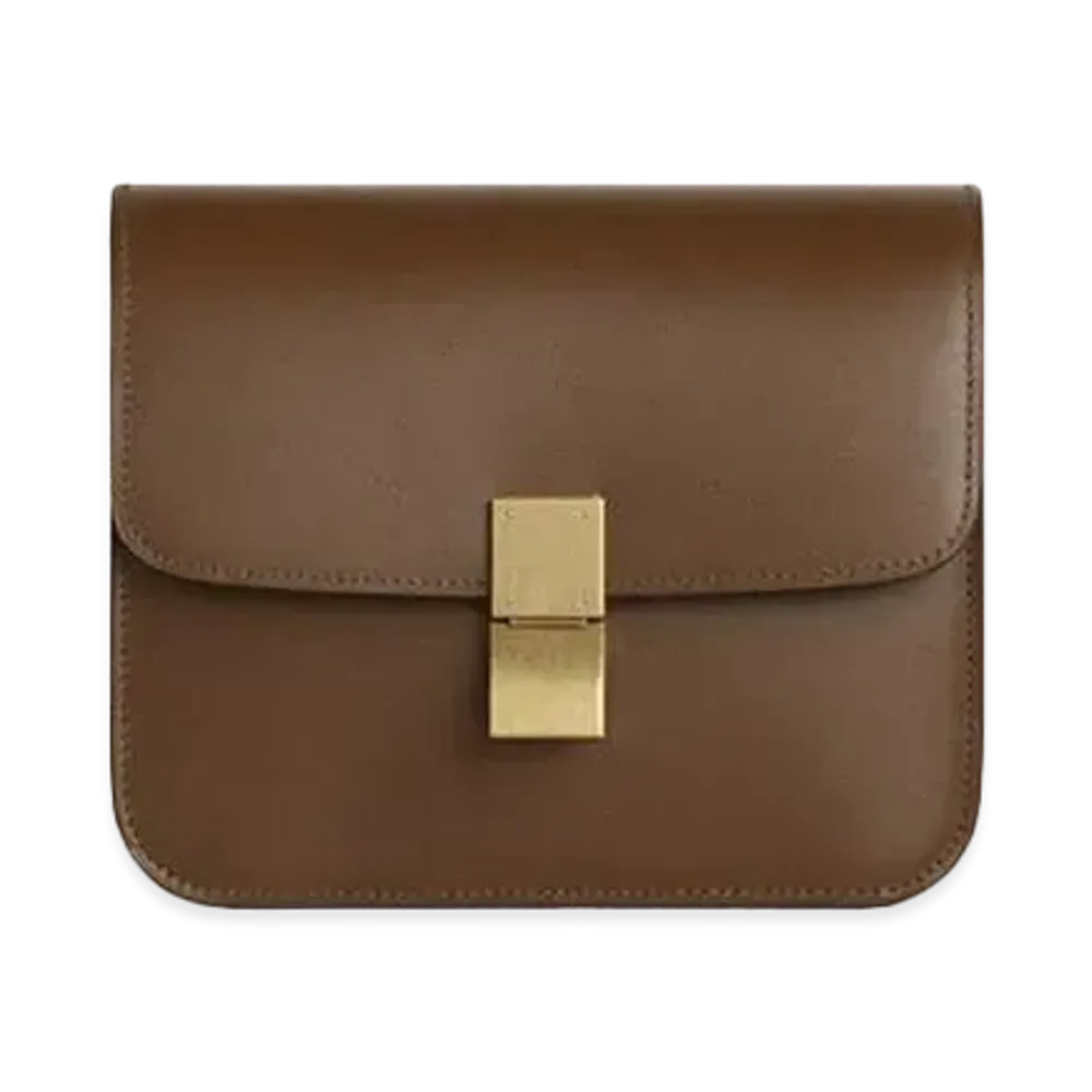 CELINE Teen Classic Bag in Box Calfskin "Camel"