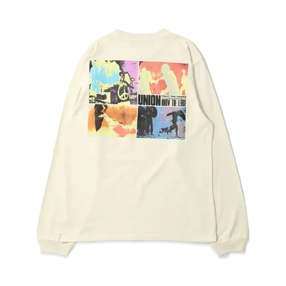 UNION Uprise L/S Tee "Bone Pigment"