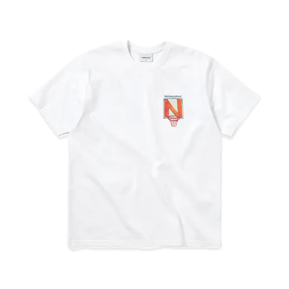 thisisneverthat N Basketball Hoop Tee "White"