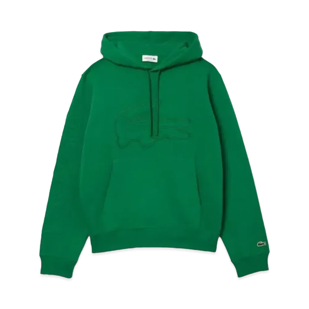 LACOSTE Oversize Logo Stitch Sweat Hoodie "Green"
