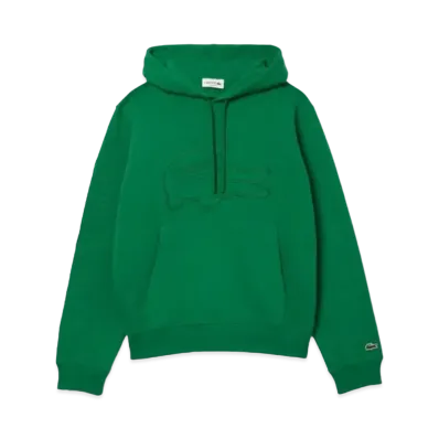 LACOSTE Oversize Logo Stitch Sweat Hoodie "Green"