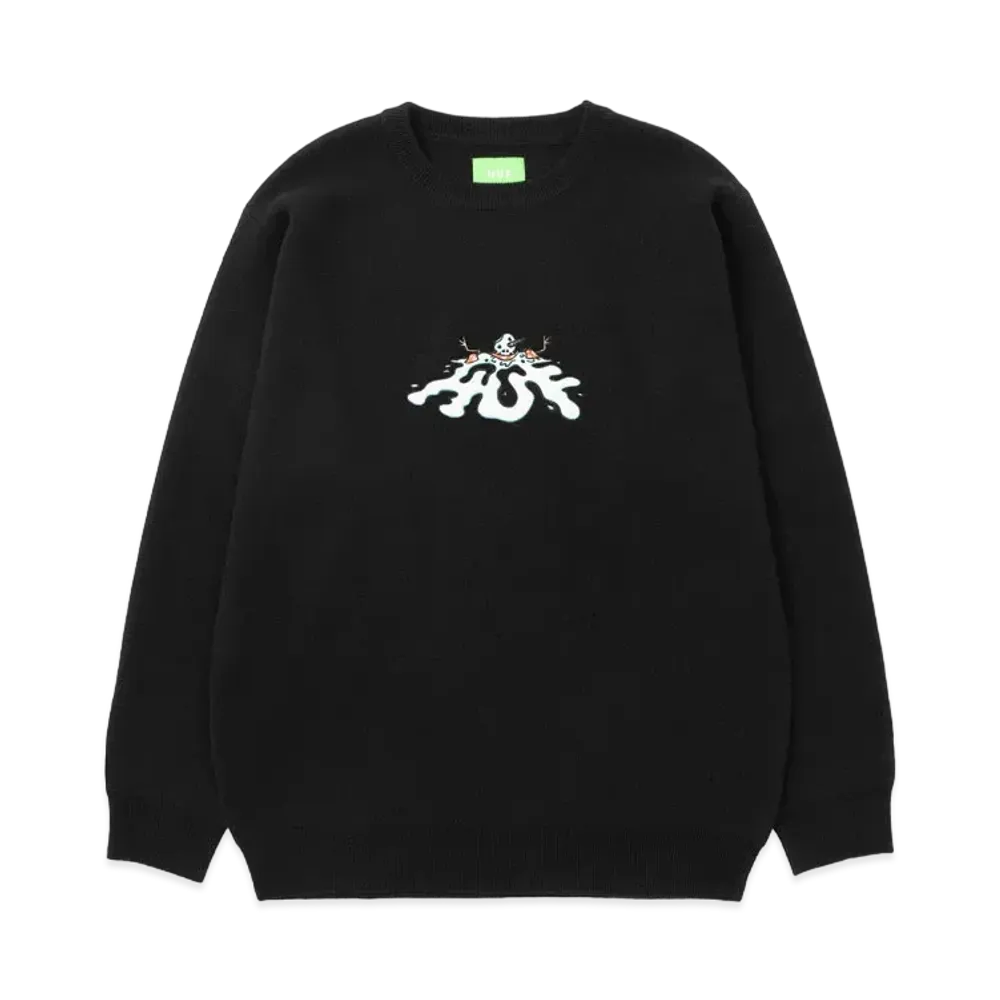 HUF Snowman Crew Sweater "Black"