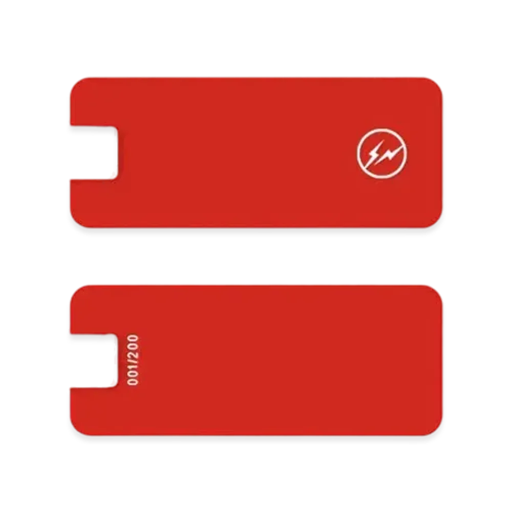 FRAGMENT CUSTOM DOUBLE SIDED Luggage Tag "Crimson"