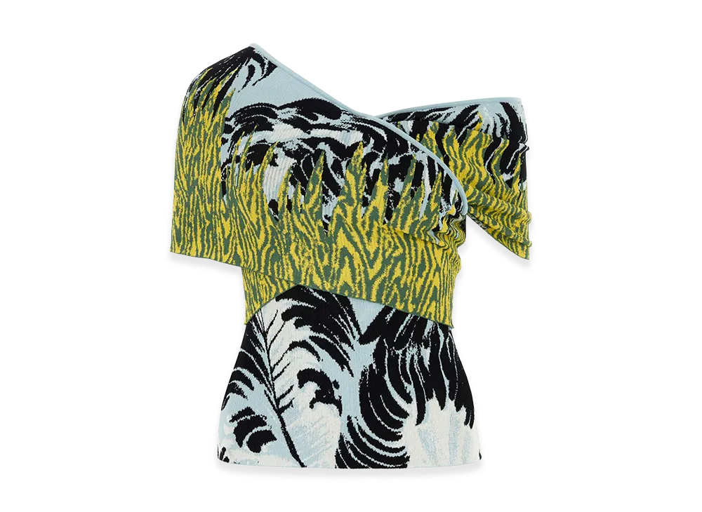 Bottega Veneta Women's Embroidered Jacquard Top "Multicolor"