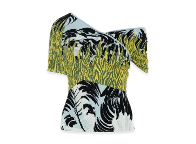 Bottega Veneta Women's Embroidered Jacquard Top "Multicolor"