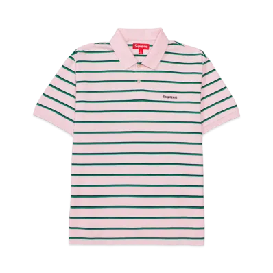 Supreme Stripe Polo "Pink"